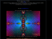 Tablet Screenshot of cosmicartgallery.net
